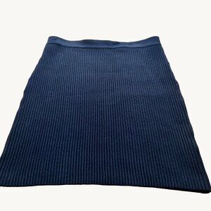 VIVIENNE TAM Size PM Black Ribbed Sweater Pencil Skirt